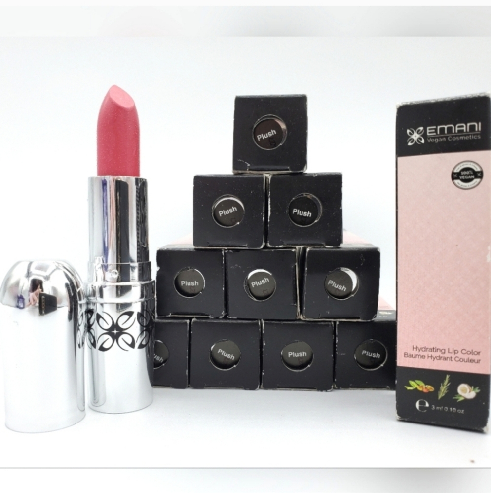 EMANI Vegan Hydrating Lipstick in Lip Color 362 Plush .10 oz NEW IN BOX
